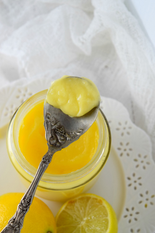 Lemon Curd on Spoon