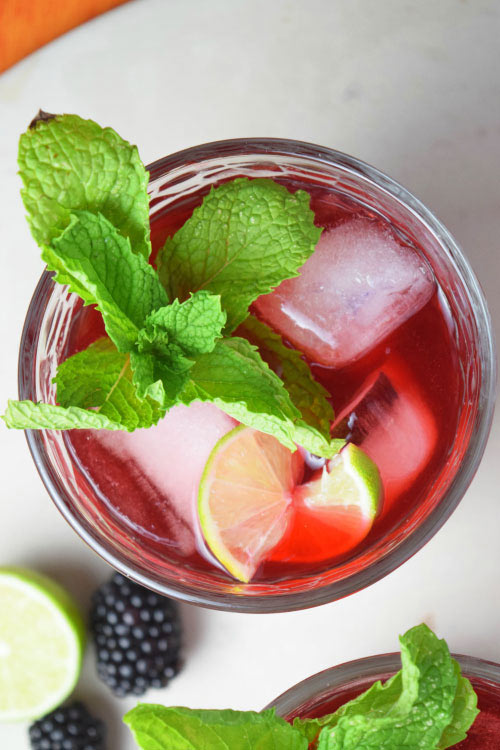 Blackberry Mint Limeade is a Thirst Quencher