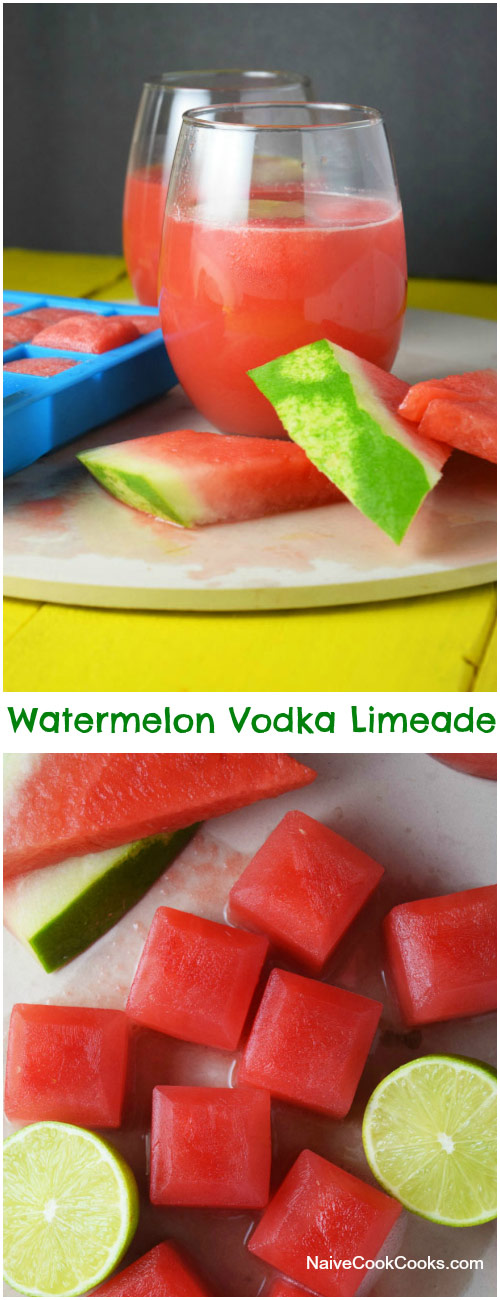 Watermelon Vodka Limeade for Pinterest