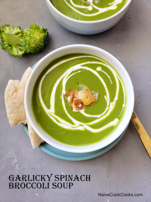 garlicky spinach broccoli soup ready title