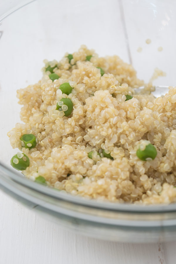 boiled quinoa for spiced quinoa patties