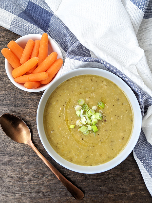 Green Split Pea and Barley Soup Naive Cook Cooks