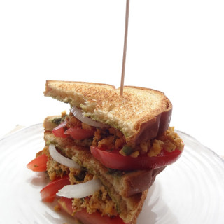 Indian Chutney Paneer Sandwich