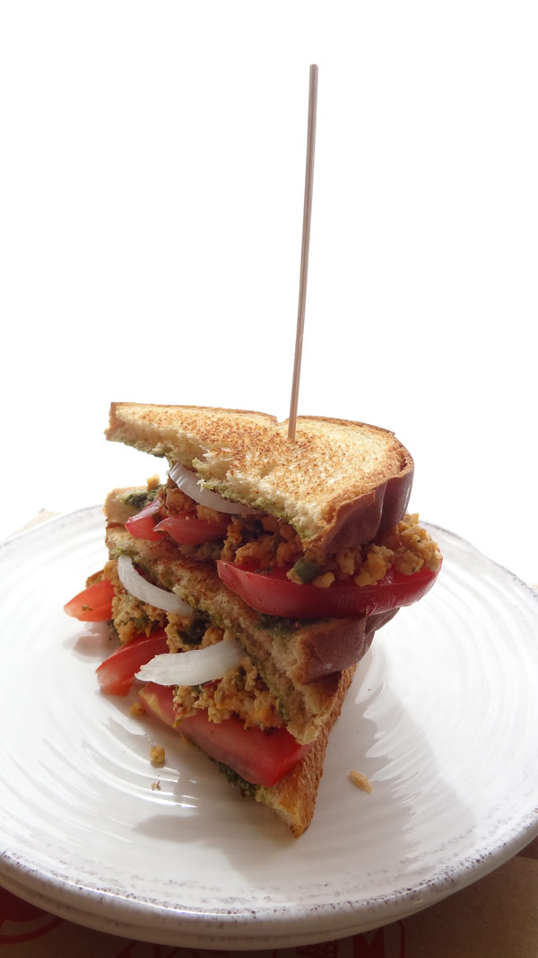 Indian Chutney Paneer Sandwich