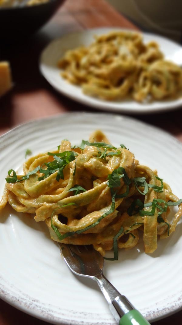 Ready to Eat Spinach Fettuccine Pasta