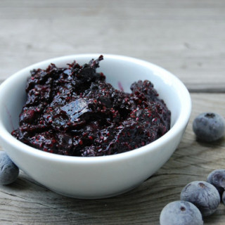 10 mins blueberry chia seed jam