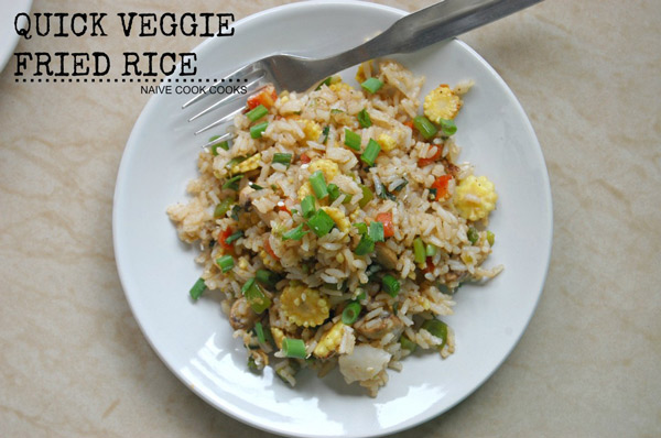Easy Quick Veggie Fried Rice