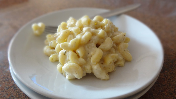 Easy Mac and Cheese on Plate