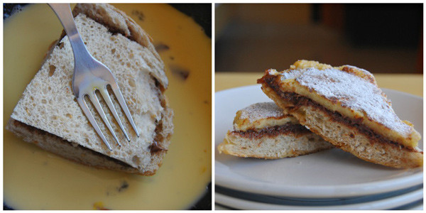 Steps to make Nutella Stuffed French Toast