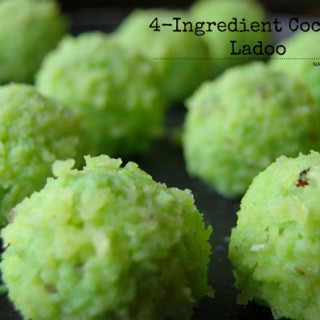 4 Ingredient Fresh Coconut Ladoo