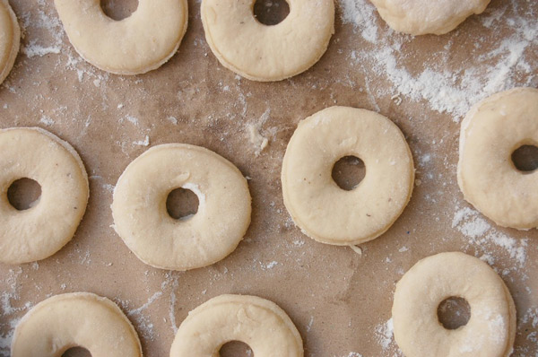 Doughnuts ready for Fryer