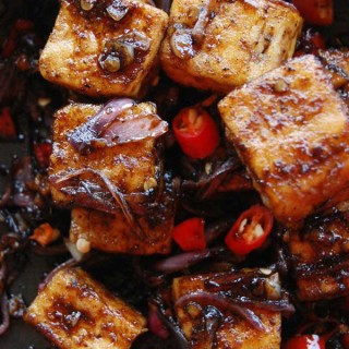 spicy black pepper tofu