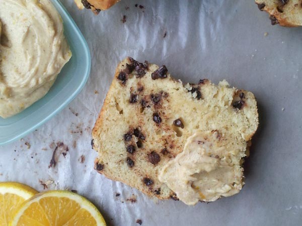 Chocolate Chip Orange Bread with Orange Butter