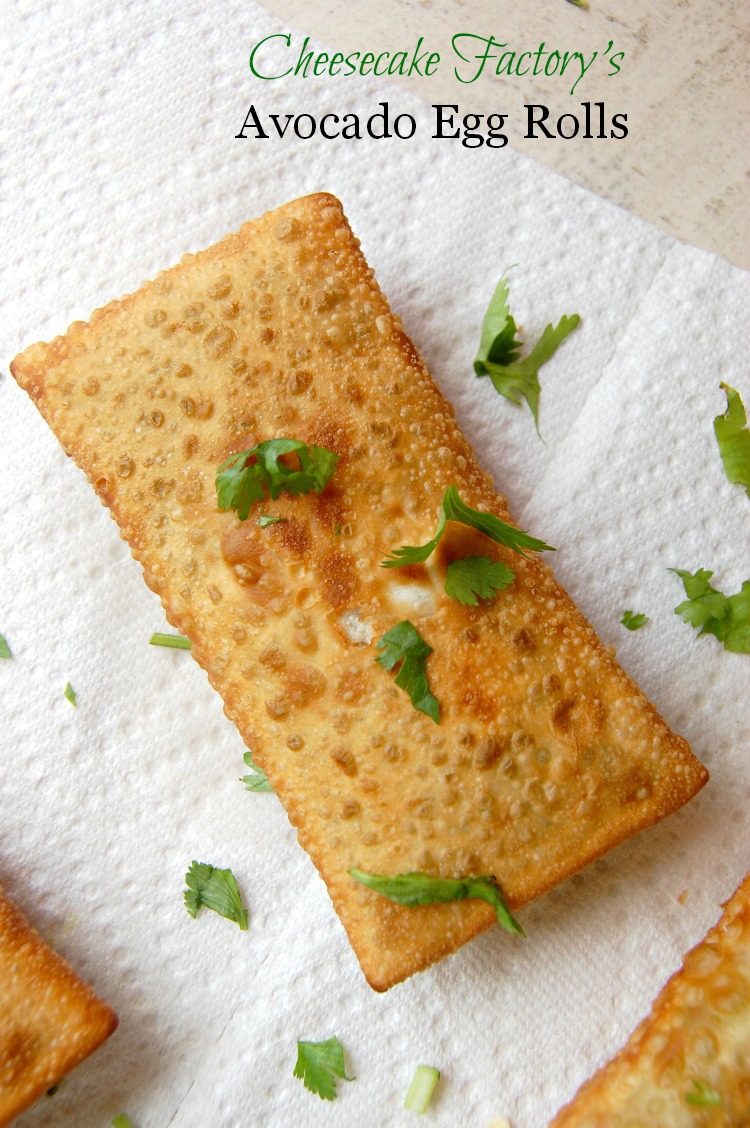 Cheesecake Factory's Avocado Egg Rolls With Cashew-Cilantro Sauce