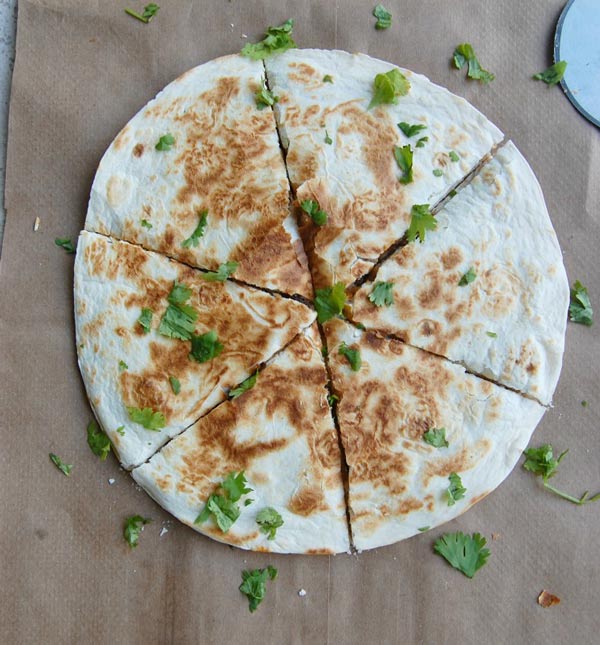 Ready to Serve Caramelized Onions & Bean Quesadilla