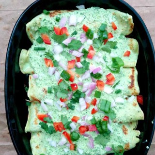 Poblano Crepe Enchiladas