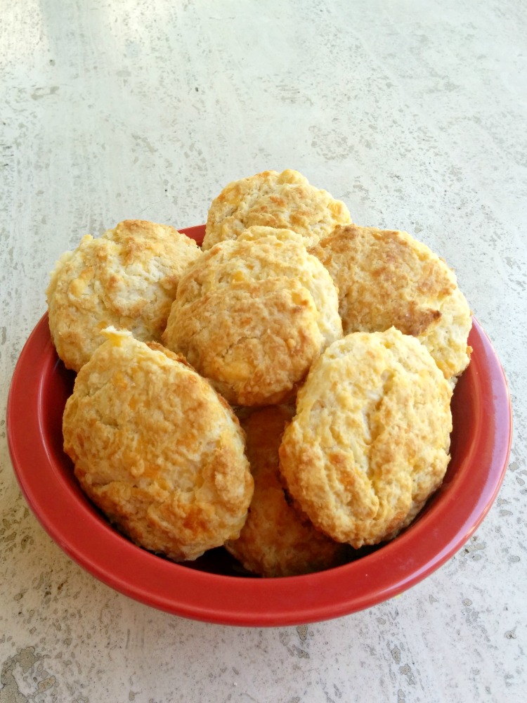 Cheddar Biscuits with Jalapeno Butter