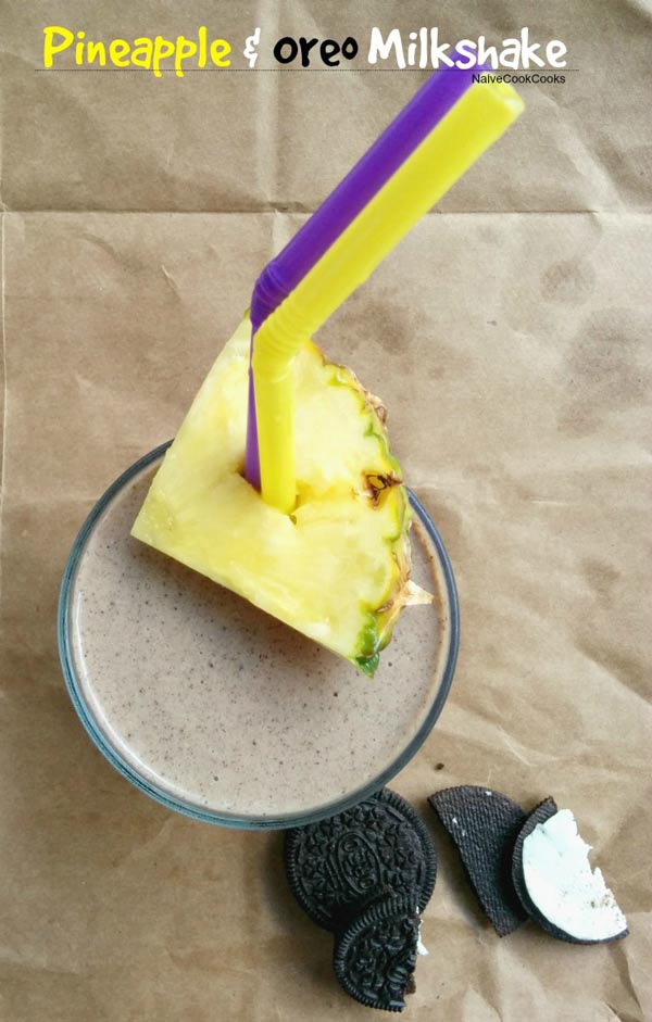 Pineapple Oreo Milkshake