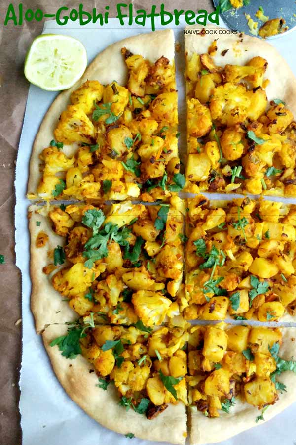 Aloo Gobhi Flatbread - Potato Cauliflower Flatbread