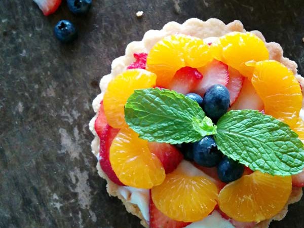 Cheesecake Pudding Fruit Tart