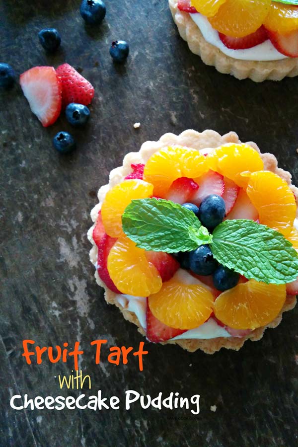 Cheesecake Pudding Fruit Tart