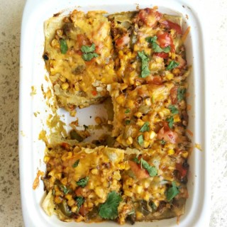 Green Mexican Lasagna