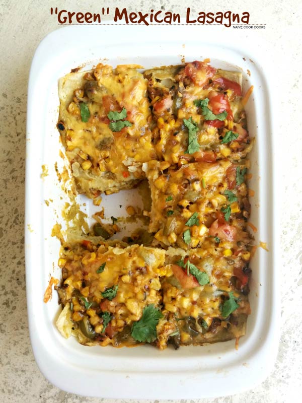 Green Mexican Lasagna