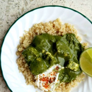 Low Fat Palak Paneer