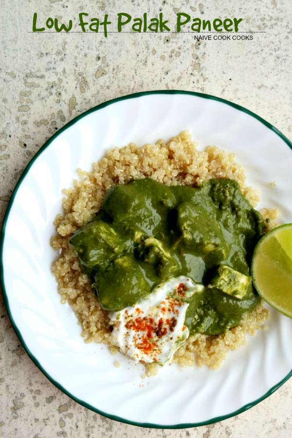 Healthy Palak Paneer