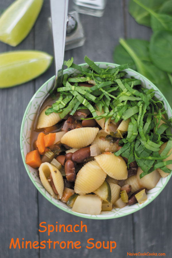 Healthy Spinach Minestrone Soup