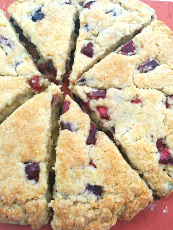 Sliced Baked Cherry Scone.