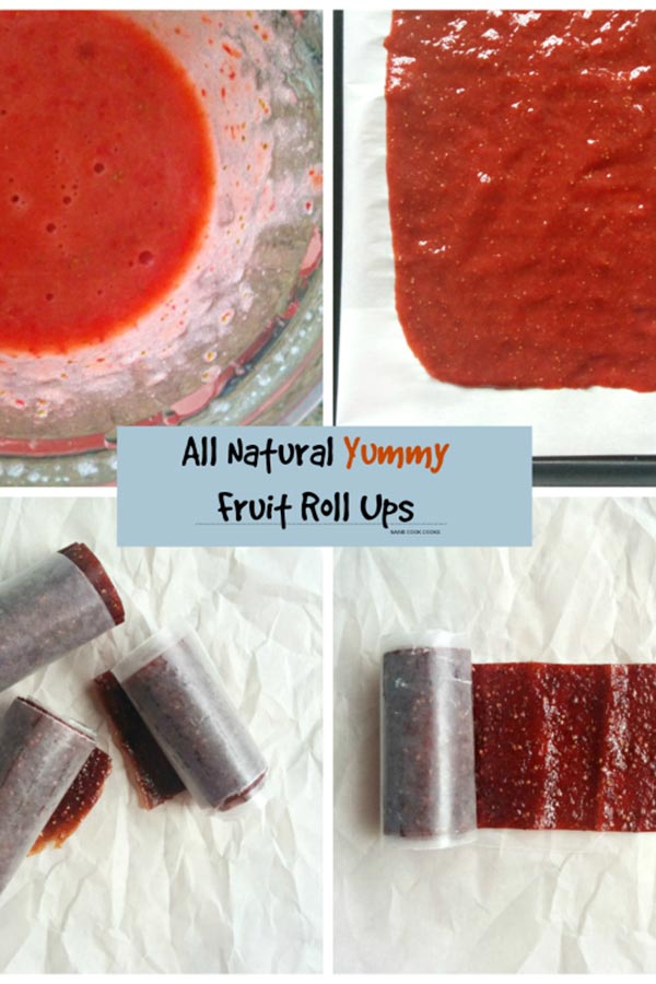 Homemade Strawberry Fruit Roll Ups