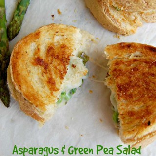 Asparagus Green Pea Salad Grilled Cheese