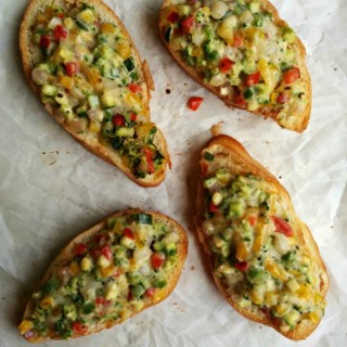 Loaded Veggie Toasts