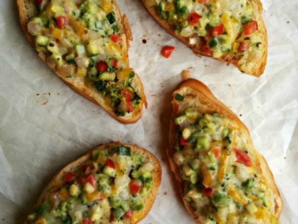 Loaded Veggie Toasts