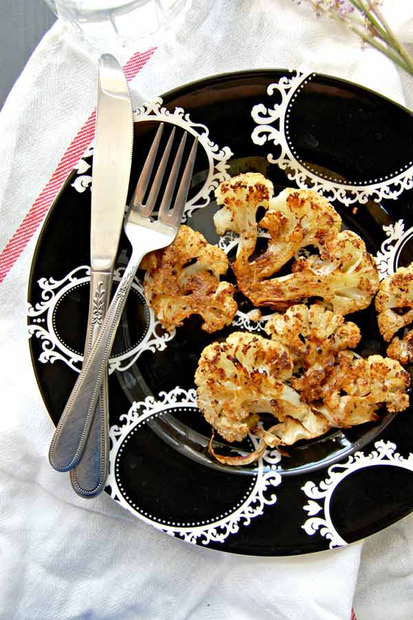 Cajun Spicy Roasted Cauliflower Steak