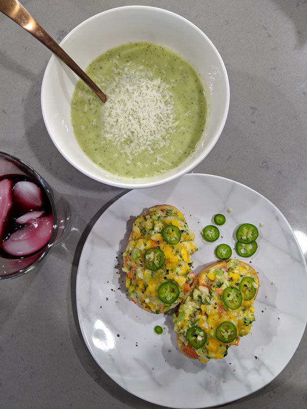 loaded veggie toasts ready1