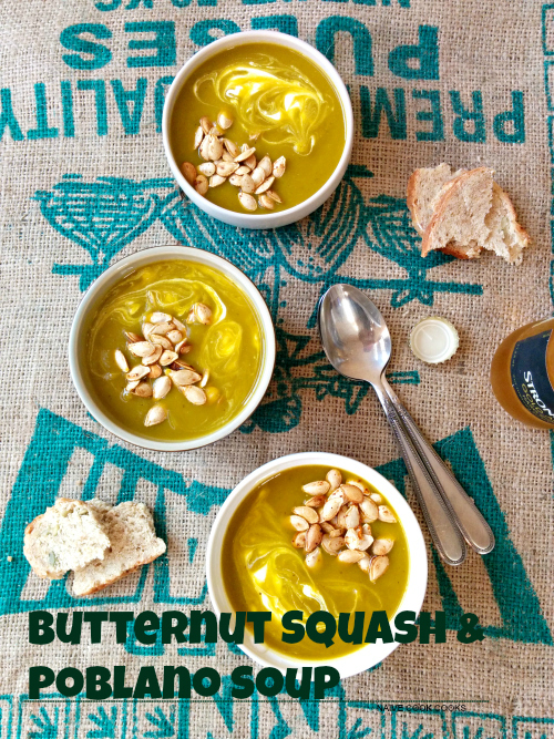 Butternut Squash and Poblano Soup