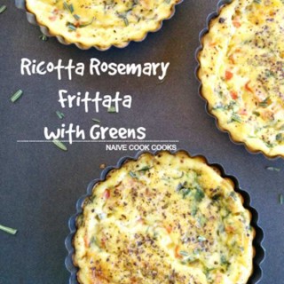 Ricotta Rosemary Frittata with Greens
