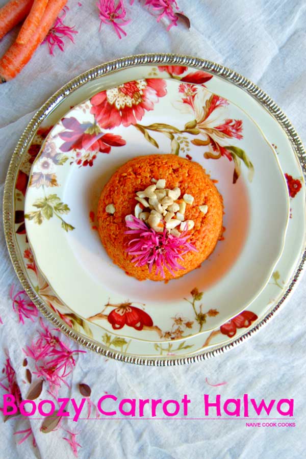 Boozy Carrot Halwa