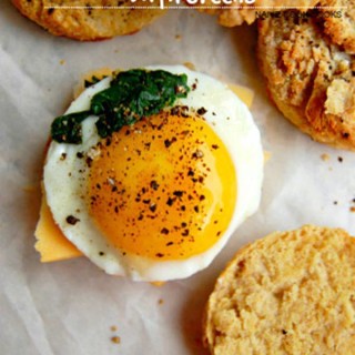 Egg and Cheese Biscuits With Greens