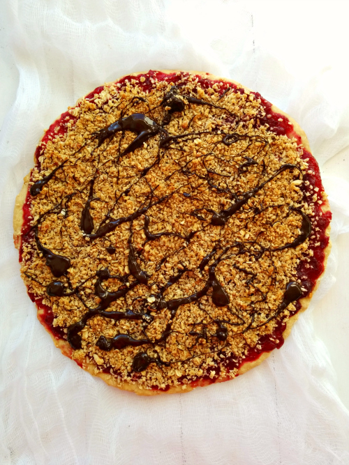 cranberry crisp Dessert pizza