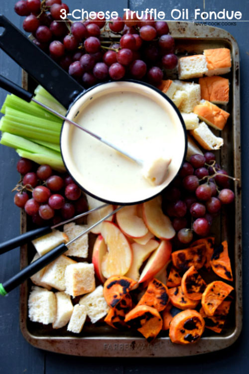 3 Cheese Truffle Oil Fondue