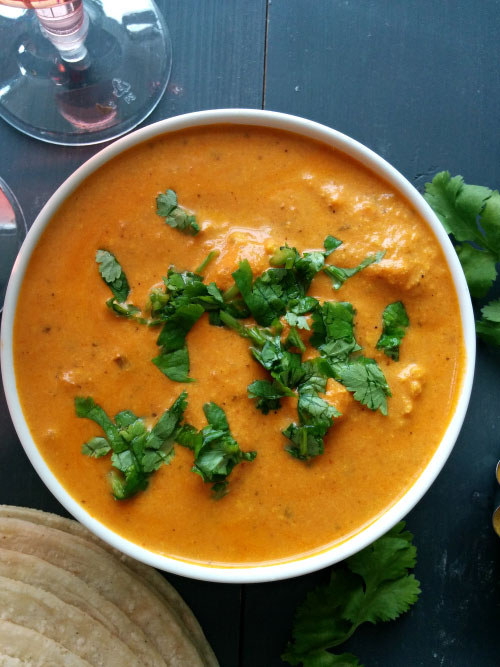 Butter Chicken Sauce for Butter Chicken Tacos.