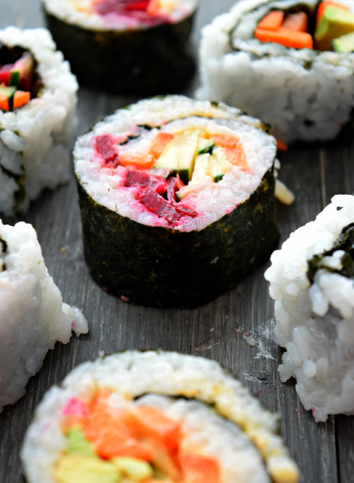 How to Make Spicy Mayo Vegetable Sushi Step 7 Done