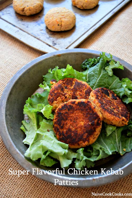 Super Flavorful Chicken Kebab Patties.