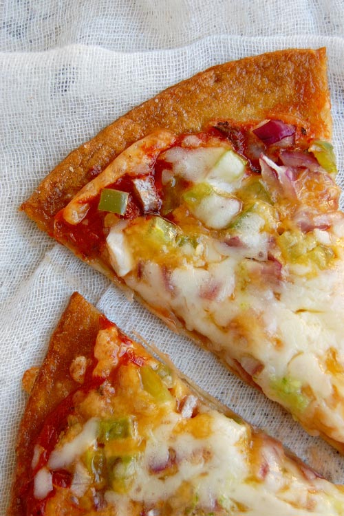 Veggie Thin and Crispy Pretzel Crust Pizza