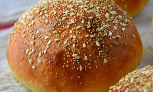 Everything Brioche Burger Buns