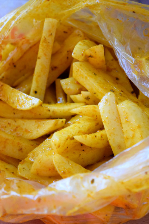 How to Make Oven Baked Crispy Cajun Fries Step 5