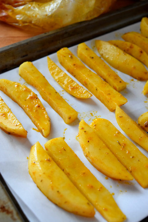 How to Make Oven Baked Crispy Cajun Fries Step 6